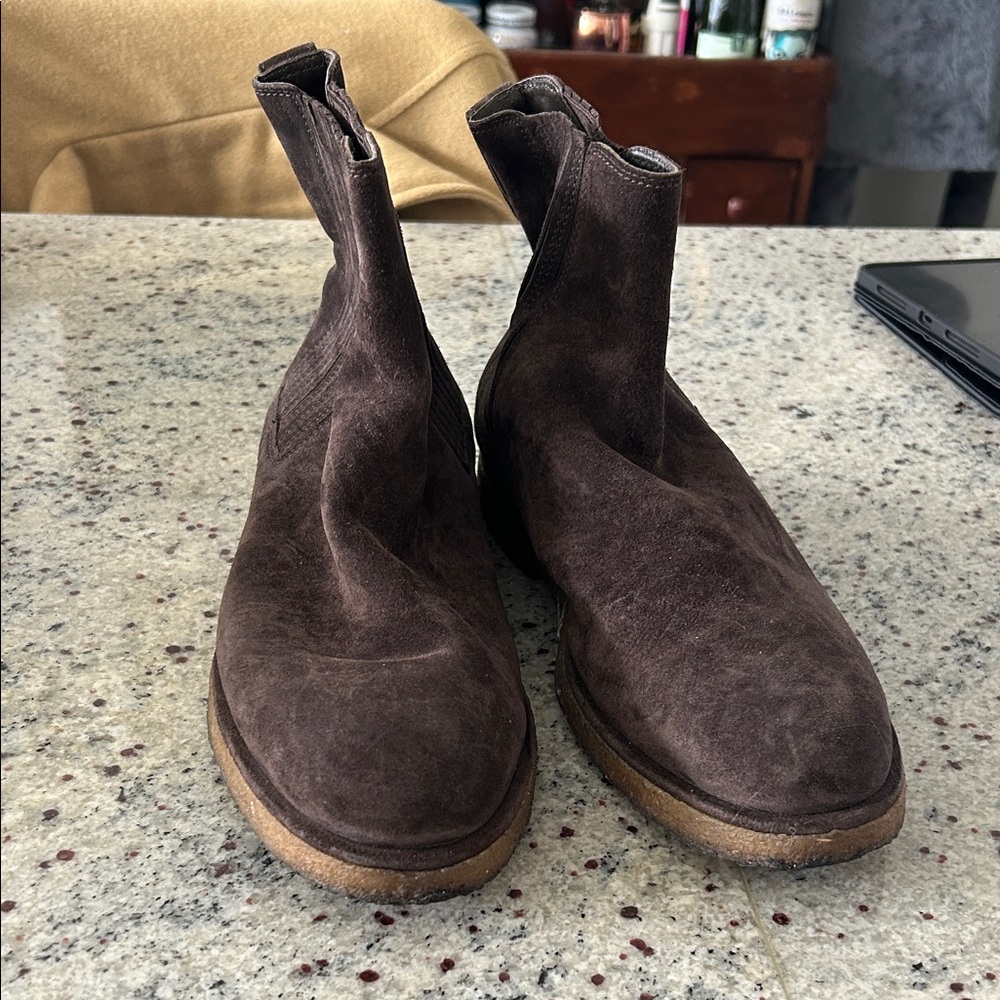 Vince brown suede boots